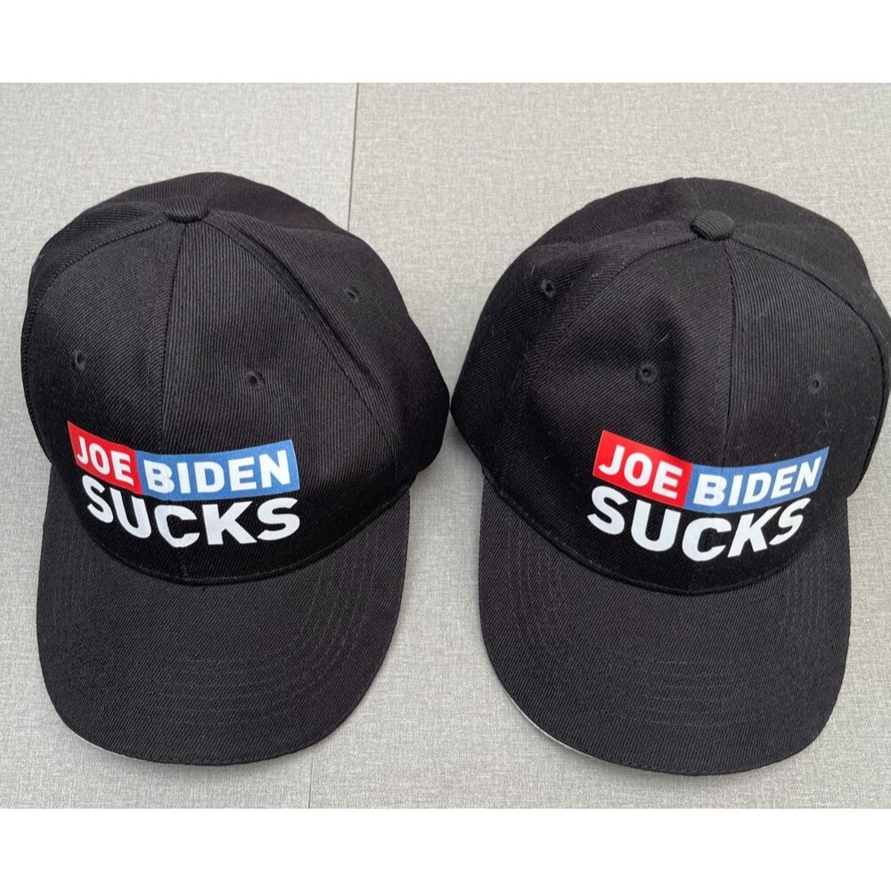 2 Pack "Joe Biden sucks " stable truck driver hats